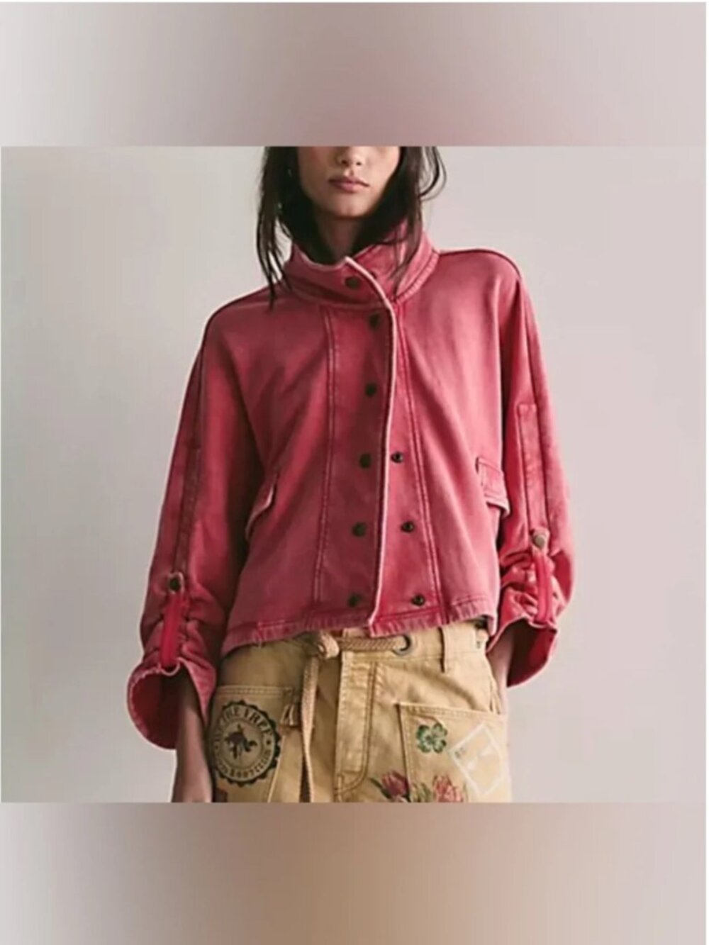 Free People We The Free Tally Cotton Cardigan Jacket size S